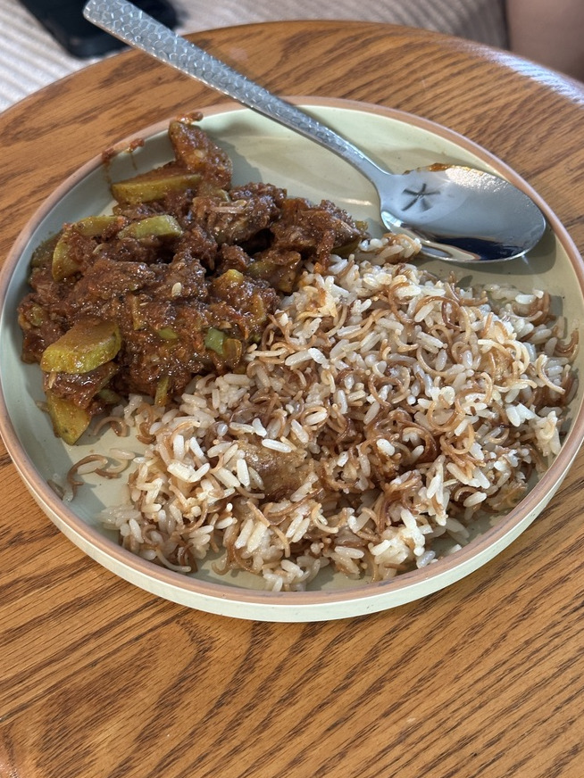 Rice with vermicelli noodles